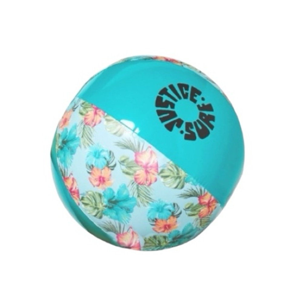 Justice Blue Beach Ball for Vibrant Poolside Fun - Picture 3 of 6